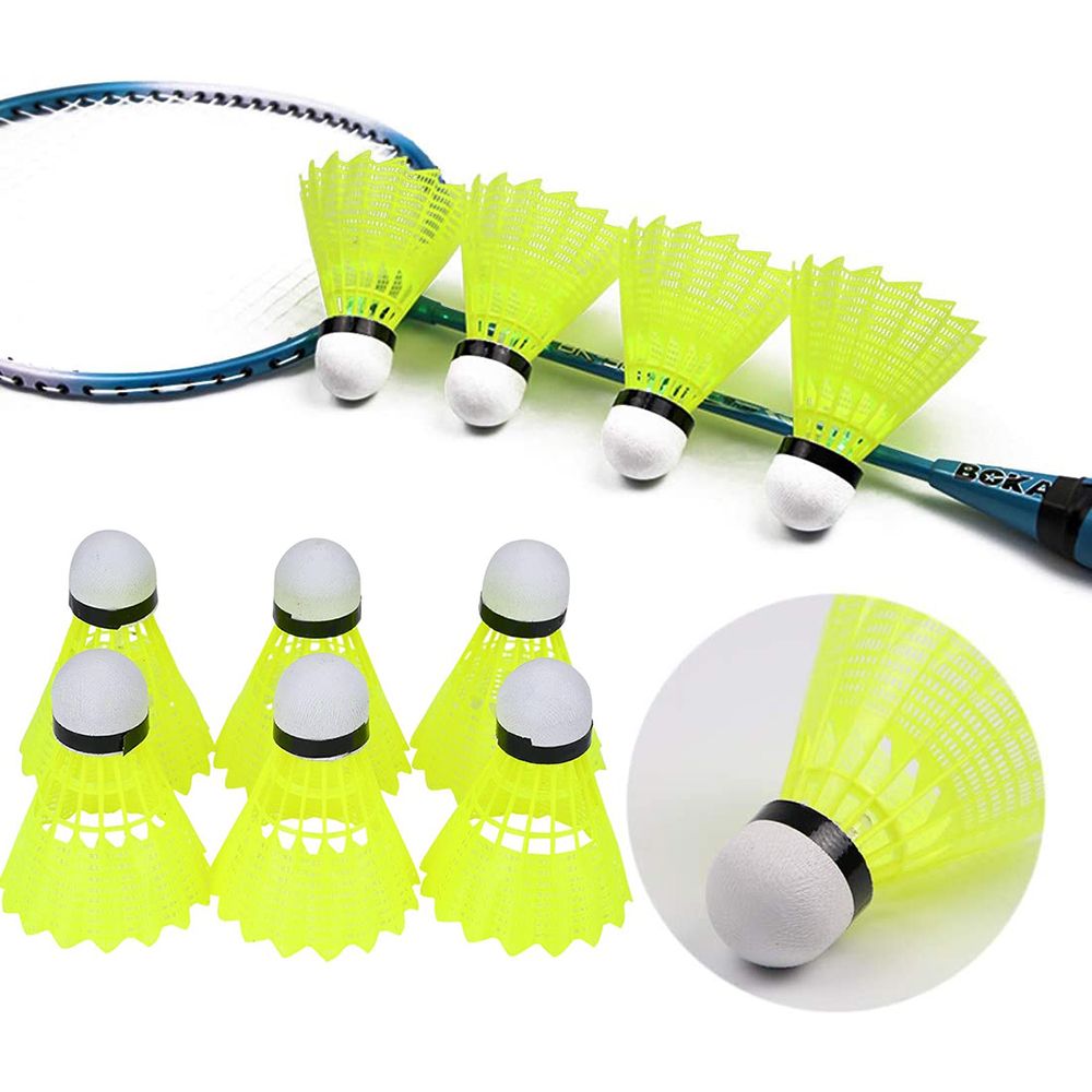 Badminton Nylon Shuttlecock - Plastic Badminton Shuttlecocks Stable Sports Nylon