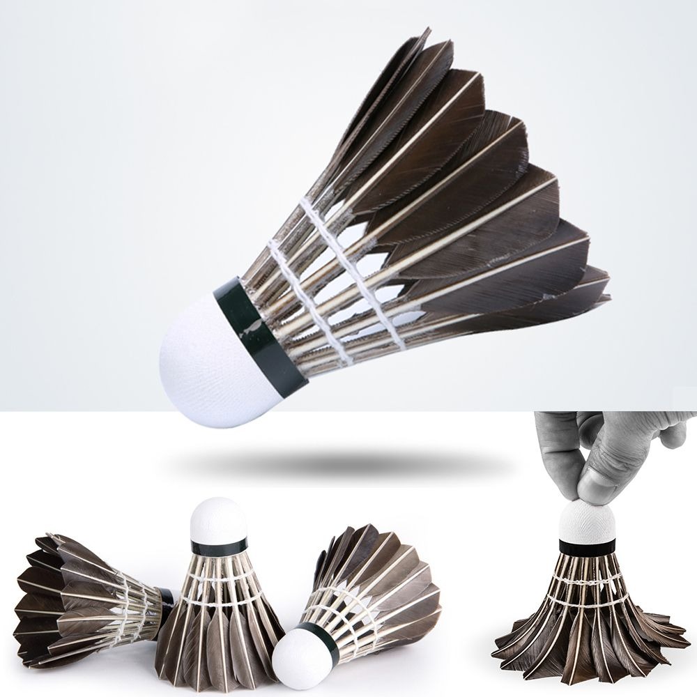 Badminton Nylon Shuttlecock - Professional Badminton Shuttlecock Black Goose Feather