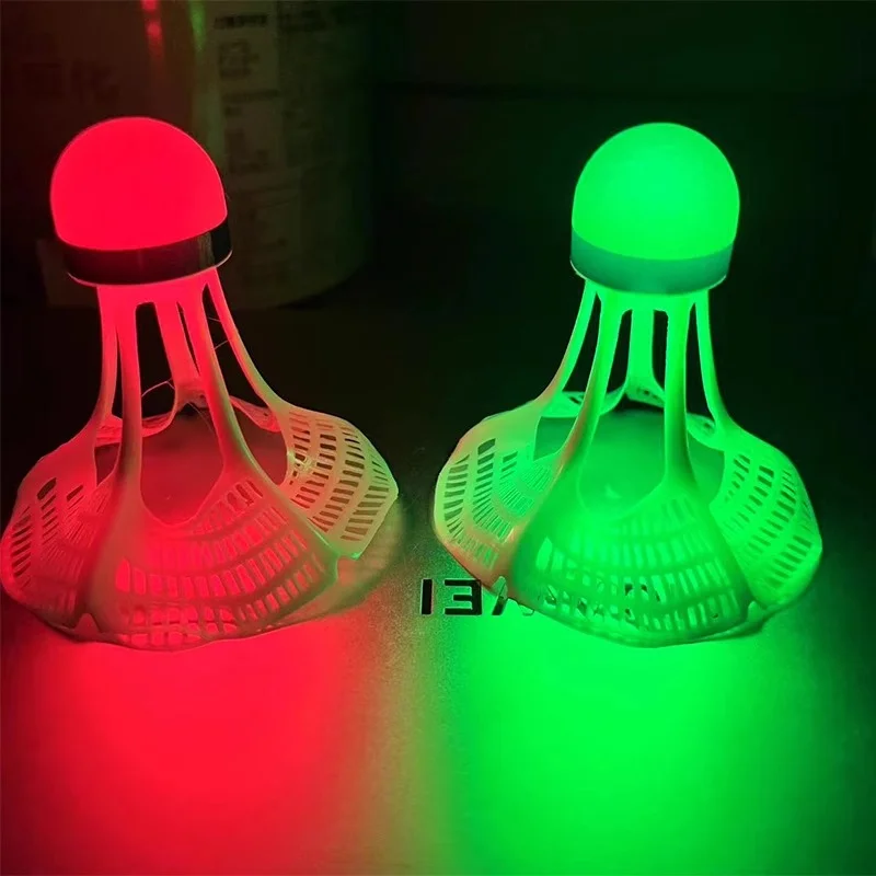 Glow-In-The-Dark Windproof Bad - Badminton Nylon Shuttlecock ulasan dan harga
