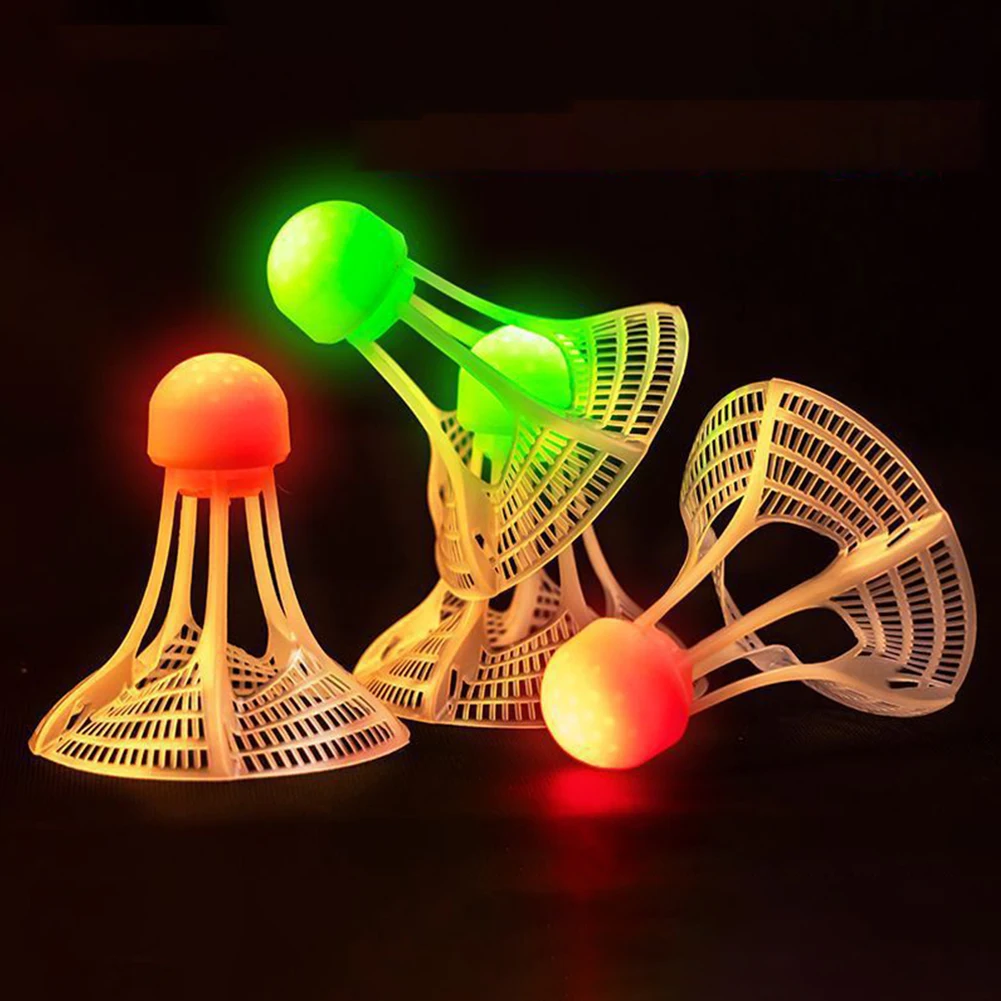 Glow-In-The-Dark Windproof Bad - Badminton Nylon Shuttlecock ulasan dan harga