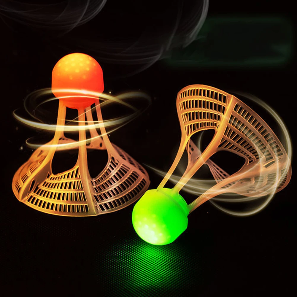 Glow-In-The-Dark Windproof Bad - Badminton Nylon Shuttlecock ulasan dan harga