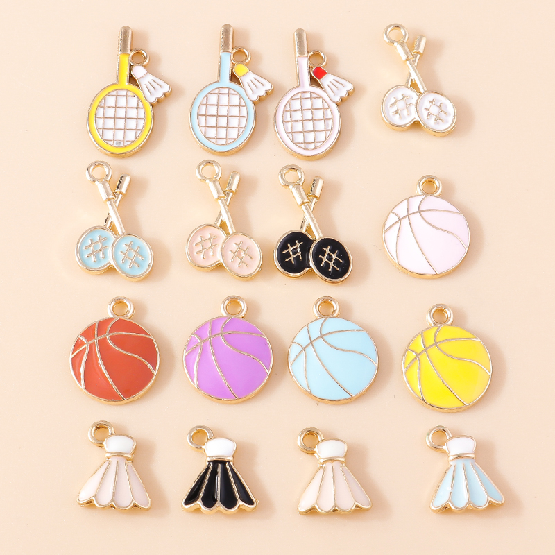 10pcs Lovely Enamel Sports Ten - Badminton Png ulasan dan harga