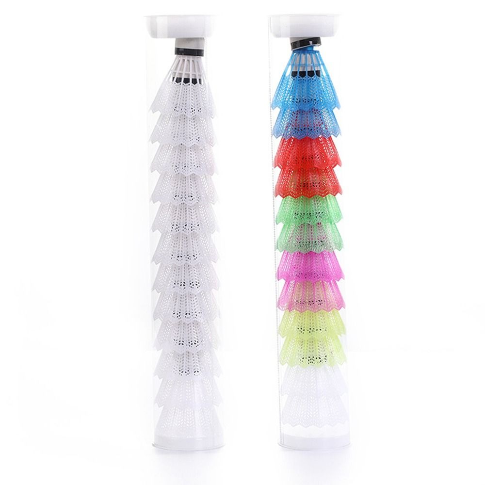 6/12PCS Windproof Plastic Shut - Badminton Nylon Shuttlecock ulasan dan harga
