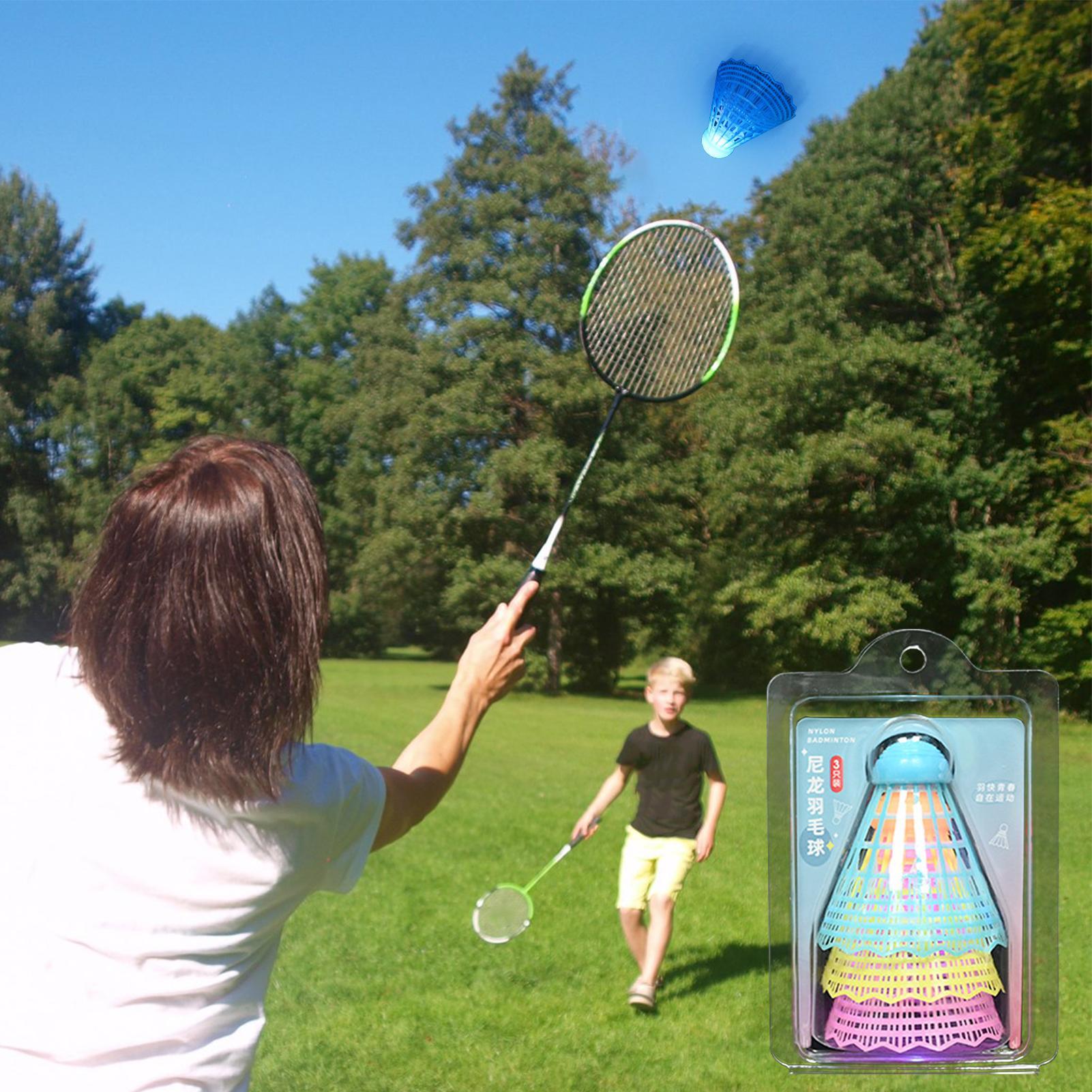 3Pcs LED Badminton Ball Glowin - Badminton Nylon Shuttlecock ulasan dan harga