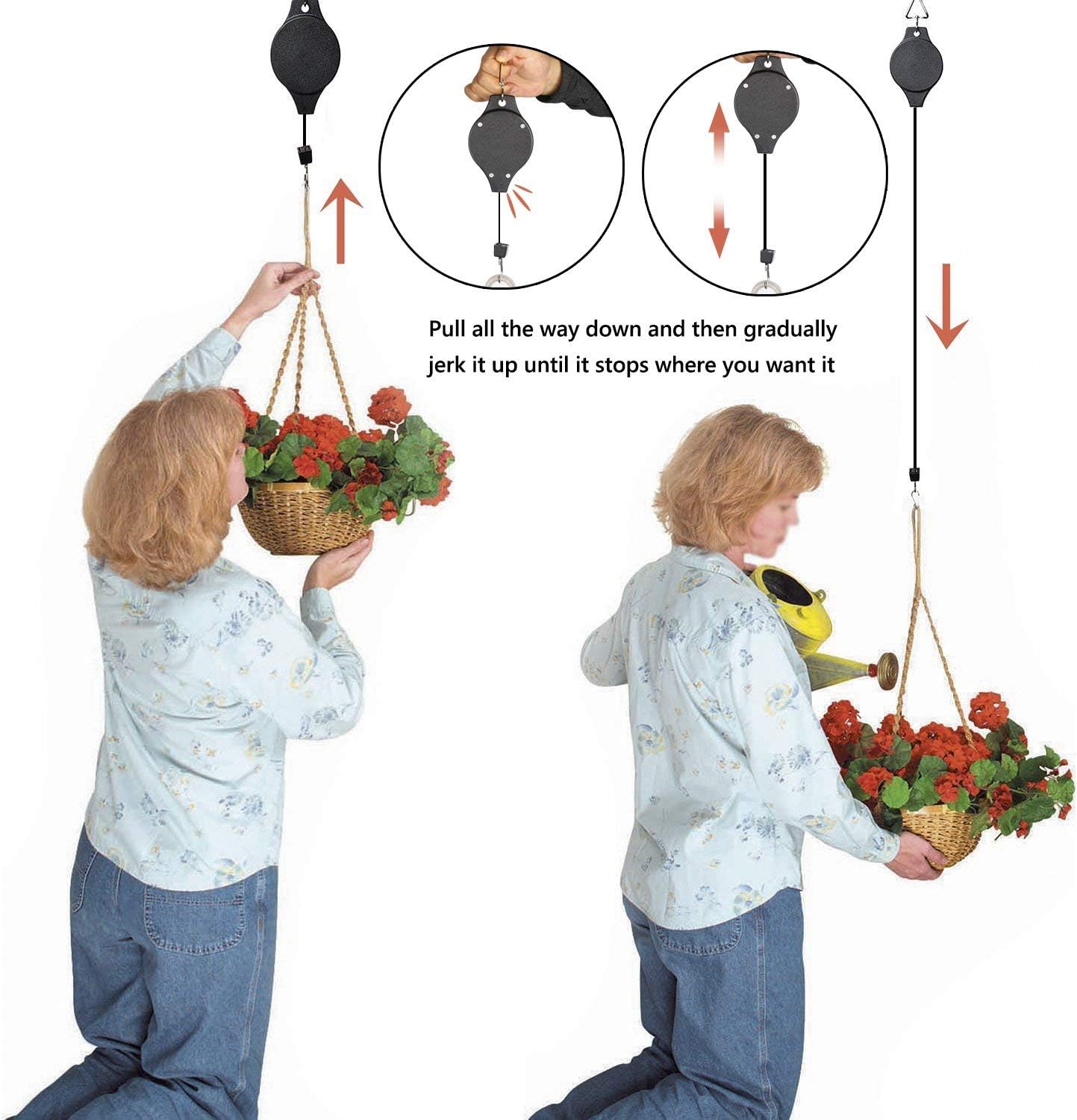 Retractable Plant Pulley Hangi - String Tension Clip ulasan dan harga