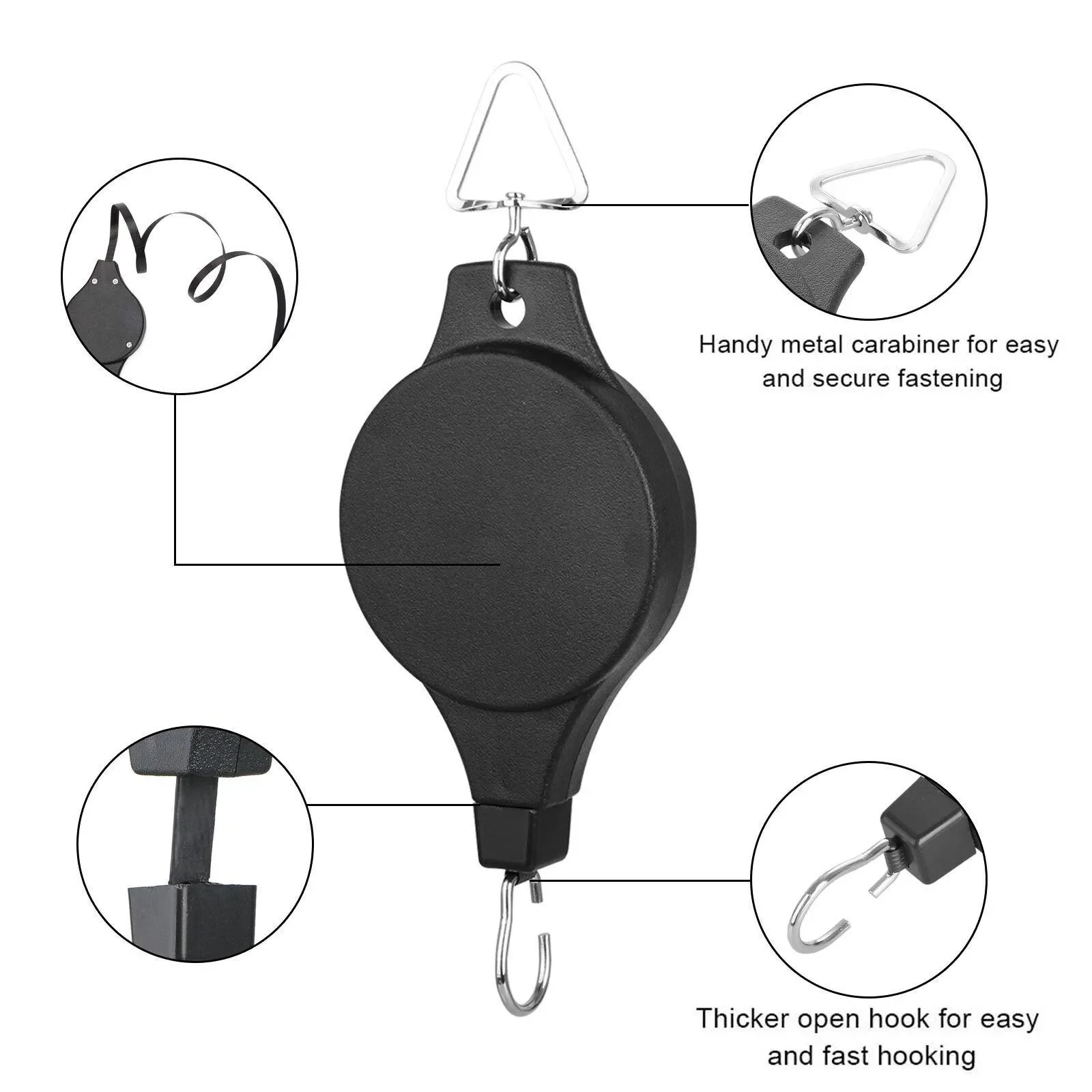 Retractable Plant Pulley Hangi - String Tension Clip ulasan dan harga