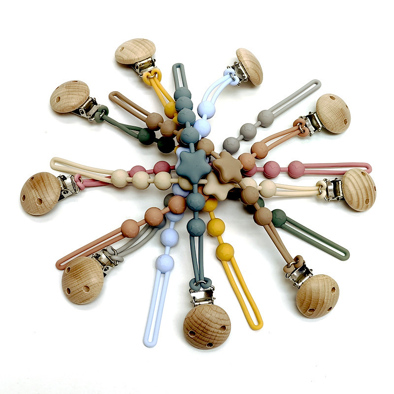 1/18pcs Teether Chain Baby Sil - String Tension Clip ulasan dan harga