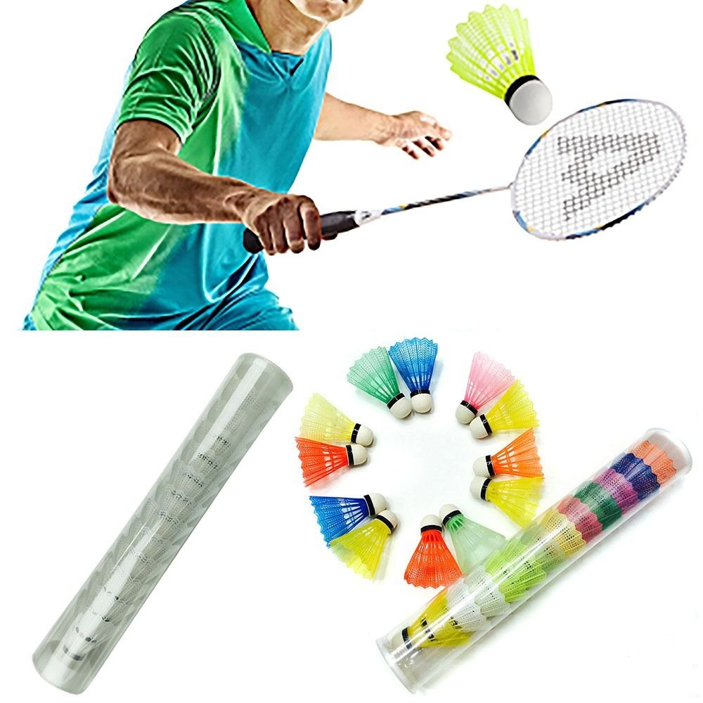 6/12PCS Windproof Badminton Mu - Badminton Nylon Shuttlecock ulasan dan harga
