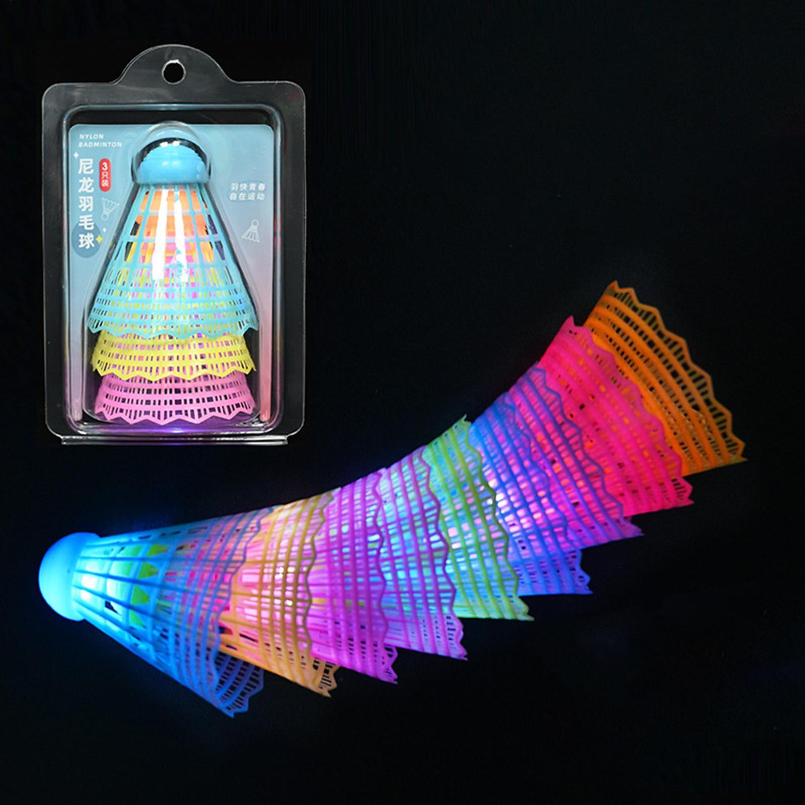 3pcs LED Badminton Shuttlecock - Badminton Nylon Shuttlecock ulasan dan harga