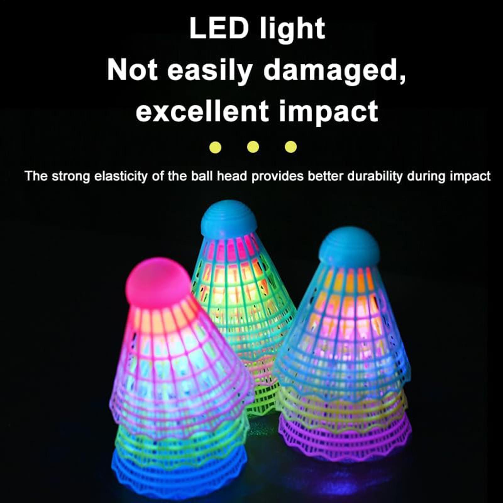 3pcs LED Badminton Shuttlecock - Badminton Nylon Shuttlecock ulasan dan harga