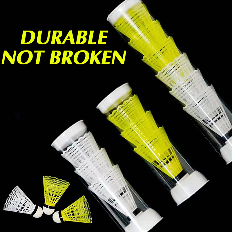 【W】1PCS Plastic Badminton Shut - Badminton Nylon Shuttlecock ulasan dan harga