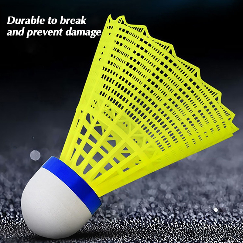 【W】1PCS Plastic Badminton Shut - Badminton Nylon Shuttlecock ulasan dan harga