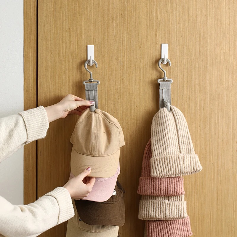 Wardrobe Hat Rack Hanging Rope - String Tension Clip ulasan dan harga