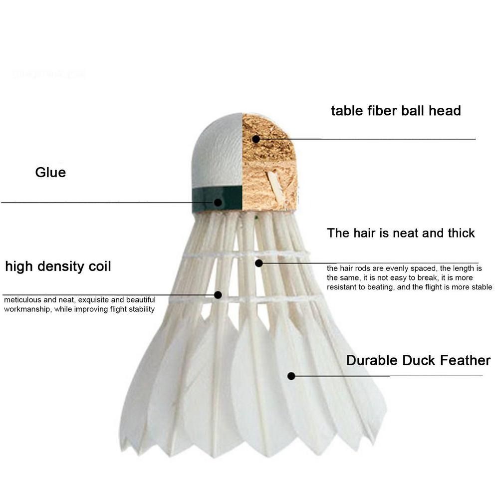 3/6/12PCS Professional Badmint - Badminton Nylon Shuttlecock ulasan dan harga