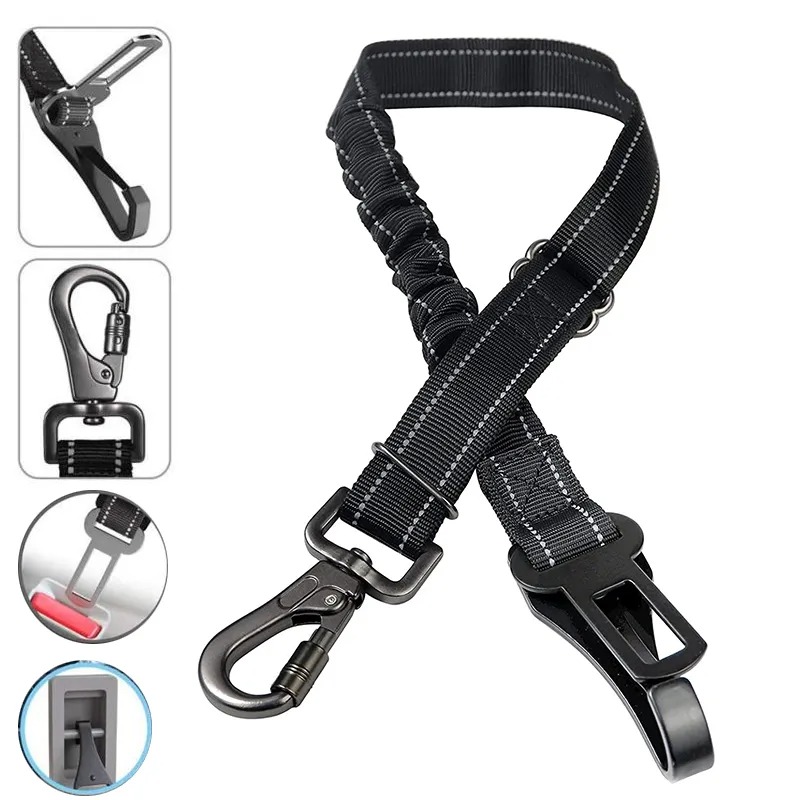 3 In 1 Pet Dog Car Seat Belt N - String Tension Clip ulasan dan harga