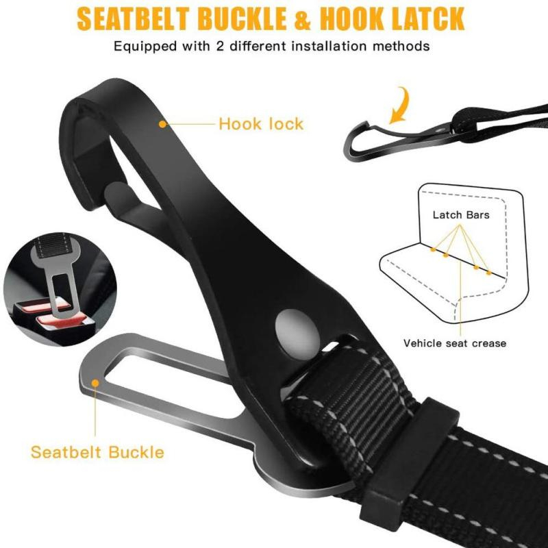 3 In 1 Pet Dog Car Seat Belt N - String Tension Clip ulasan dan harga