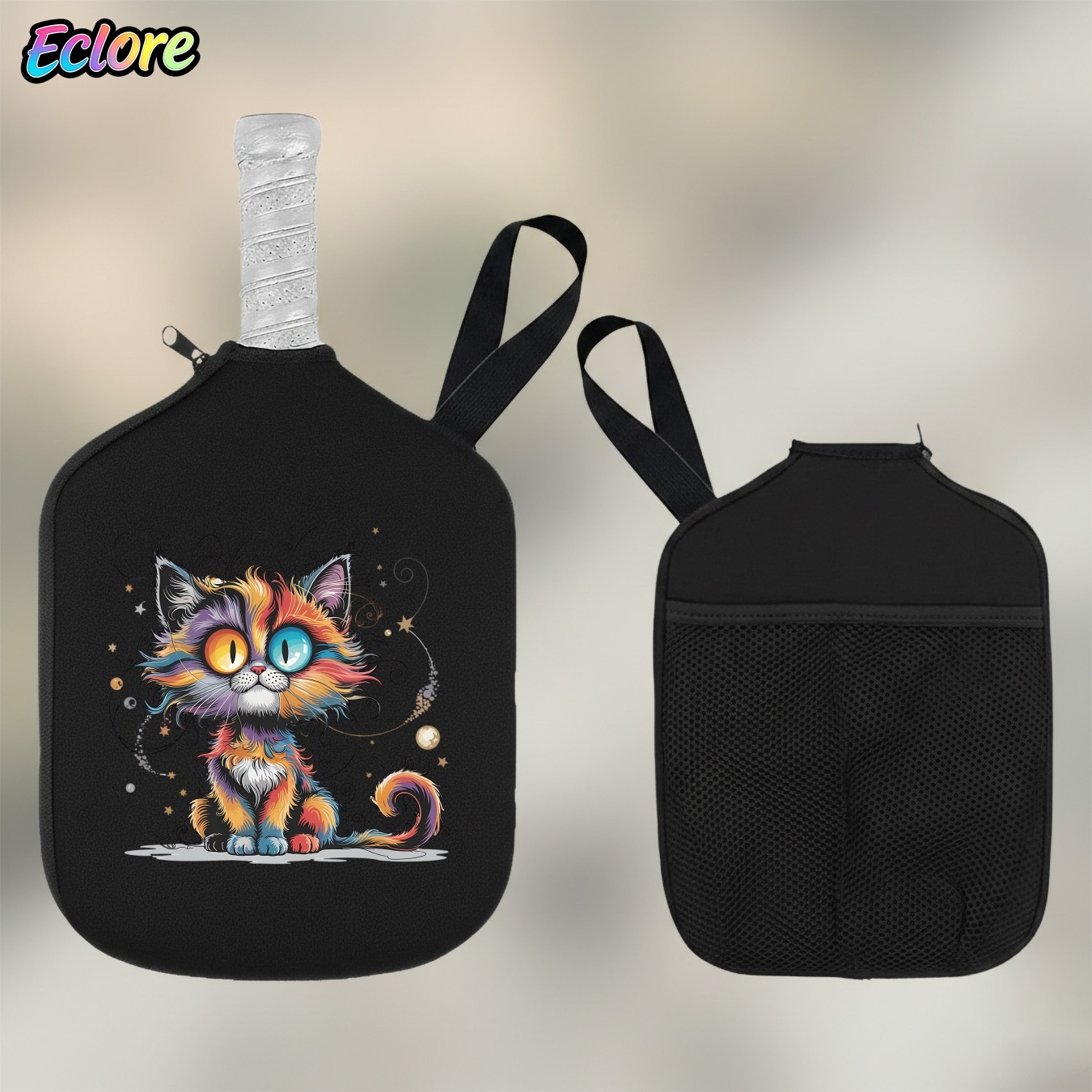 Galaxy Star Cat Pickleball Pad - Racket Cover Bag ulasan dan harga