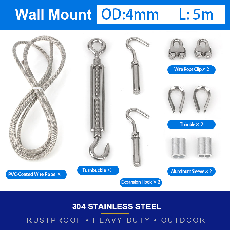 KAIWEI PVC Coated 304 Stainles - String Tension Clip ulasan dan harga