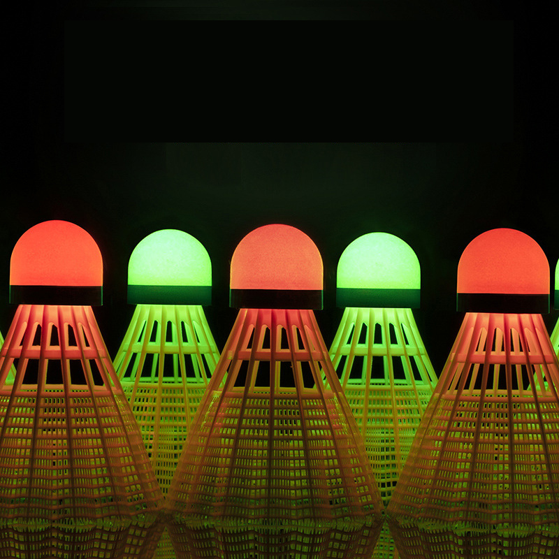 WELKIN 4pcs Dark Night LED Glo - Badminton Nylon Shuttlecock ulasan dan harga